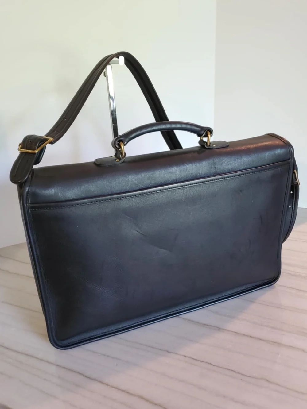 Vintage Coach Metropolitan Briefcase Black Leather 1994 | The Devil Wears Prada